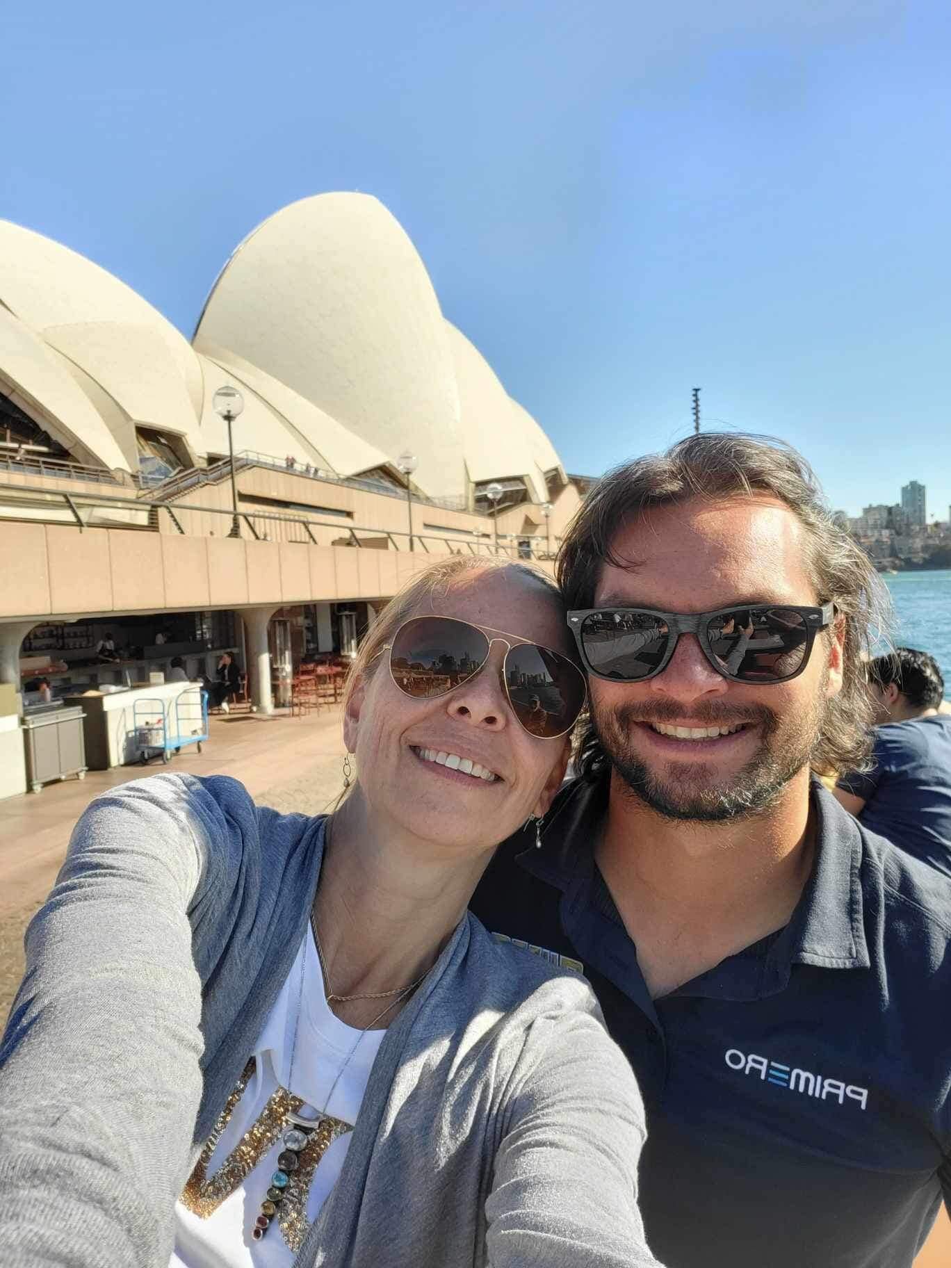 Francine Michaud visite son fils en Australie