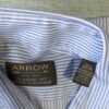 Chemise rayée bleu manches longues