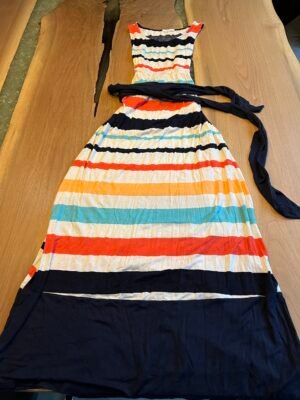 Robe longue colorée M