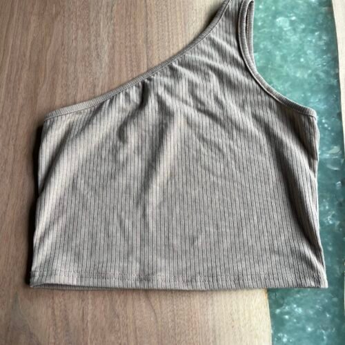 Top beige 1 bretelle P