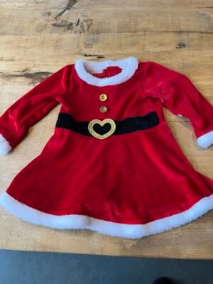 Jolie robe de Noël 12-18 M