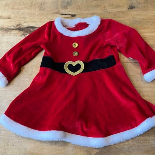 Jolie robe de Noël 12-18 M