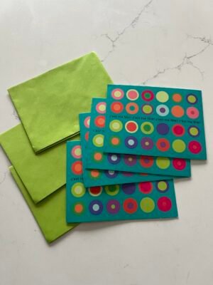 Lot de 4 cartes d’invitation