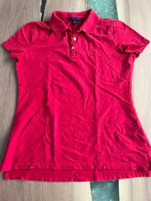 Polo rouge Tommy Hilfiger M