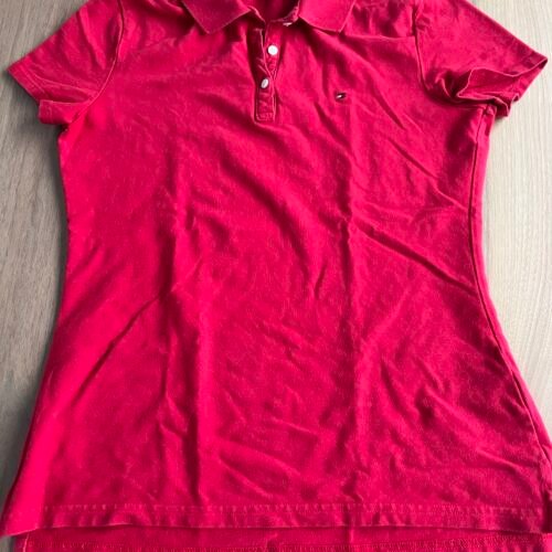 Polo rouge Tommy Hilfiger M