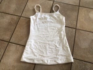 Camisole blanche 2 x mais fait plus xlarge!