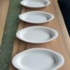 4 assiettes ovales Corningware