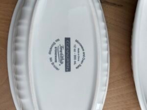 4 assiettes ovales Corningware
