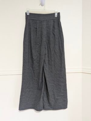 pantalon large Zara motif pied-de-poule