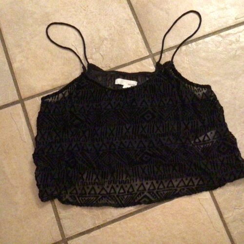 Top garage small noir doux