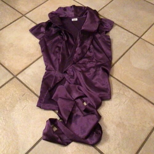 Chemisier satiné mauve xSmall Suzy Shier
