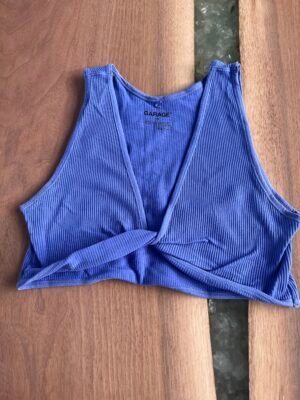 Top bleu mauve Le Garage P