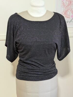 chandail noir brillant