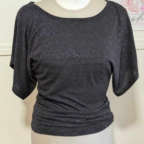 chandail noir brillant