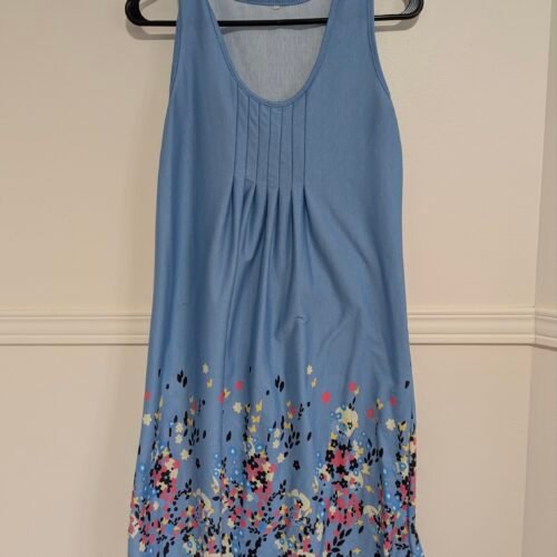 jaquette bleue à fleurs