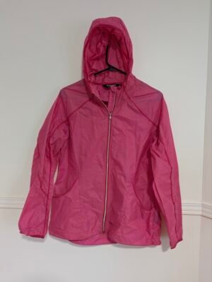 coupe-vent en nylon rose