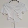 top blanc dos ouvert