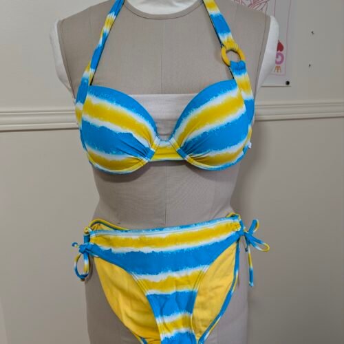 👙 bleu et jaune La vie en Rose