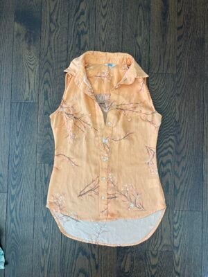Chemise légère orange femme XS
