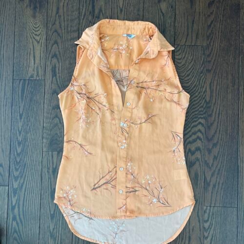 Chemise légère orange femme XS