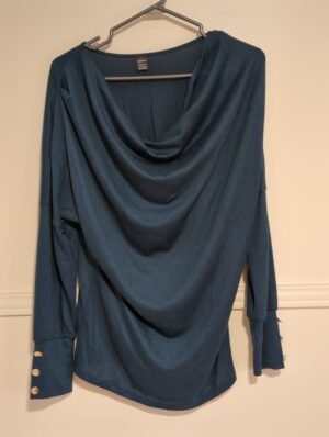 chandail bleu-vert foncé SHEIN