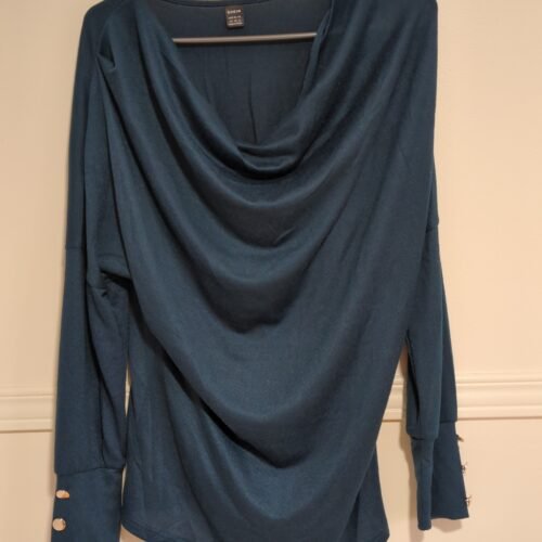 chandail bleu-vert foncé SHEIN