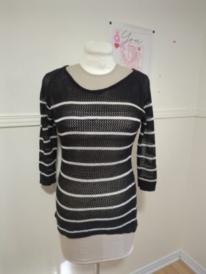 Robe courte en tricot semi-transparente, semble gr M