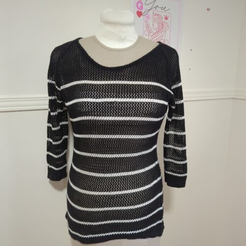 Robe courte en tricot semi-transparente, semble gr M