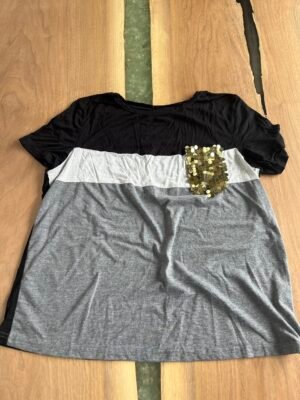 T-shirt poche à paillettes G