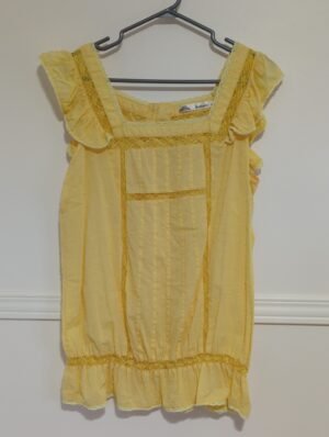 blouse jaune 💯 coton
