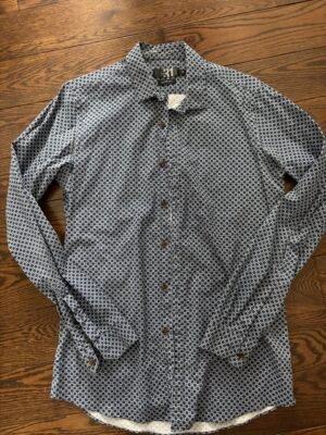 Belle Chemise marine Simons homme médium Coupe ajusté 👌