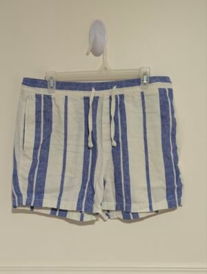 short H&M ligné en lin et coton