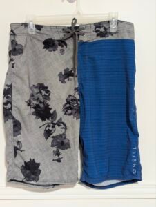 short O' NEILL gris et bleu