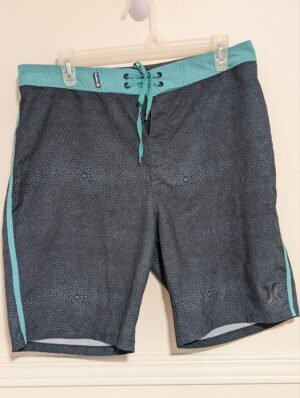 short Hurley vert d' eau avec motifs bulles