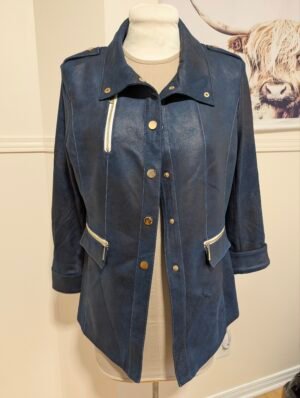 veste NESS bleu deux tons style usé