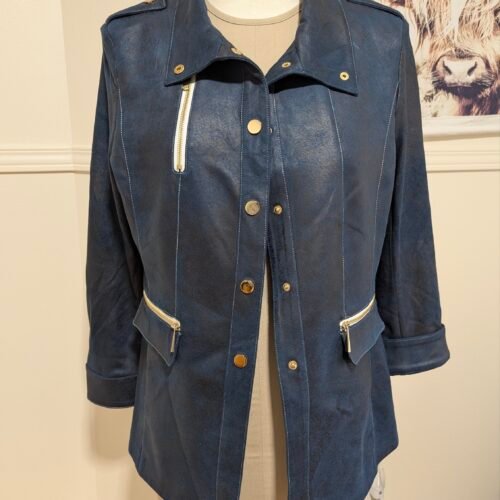 veste NESS bleu deux tons style usé