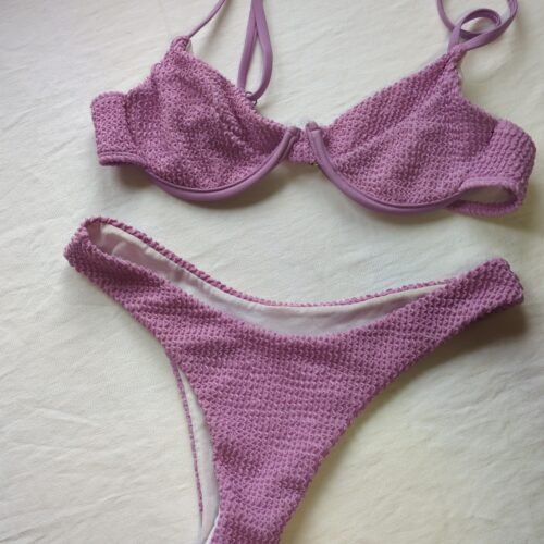 bikini mauve👙, semble xs