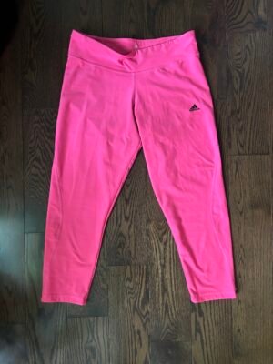Leggings 3/4 rose flash adidas small