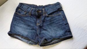 short en jeans taille avec élastique, gr 7