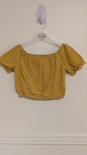 blouse enfants, jaune moutarde, semble médium