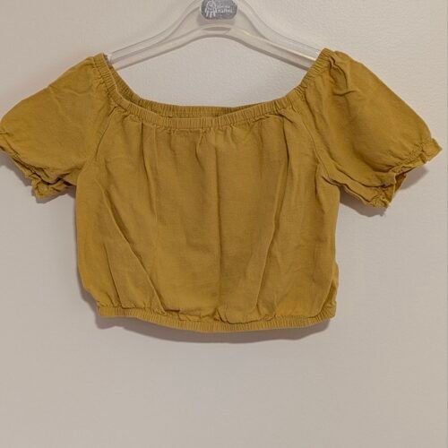 blouse enfants, jaune moutarde, semble médium