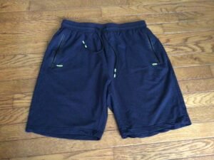 Short large HYPER CONFO style coton ouaté mais mince / marine