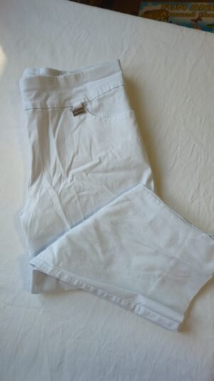 pantalon 3/4 blanc
