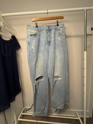 Jean gr.11 jambe large/taille haute