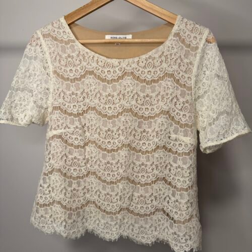 Chandail rose+olive XS