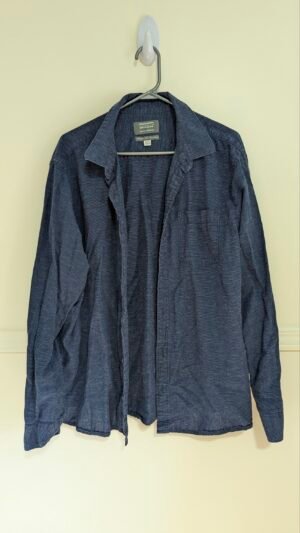 chemise bleu Denver Hayes en Lin lavable