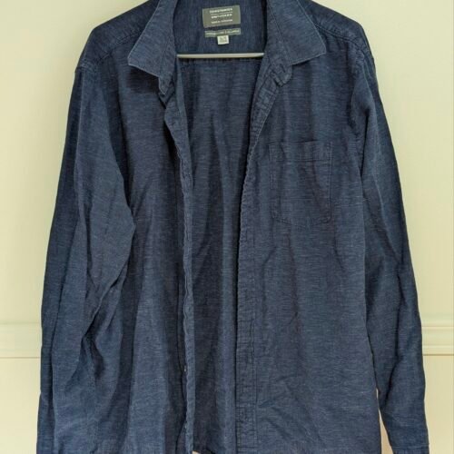 chemise bleu Denver Hayes en Lin lavable
