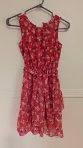 Robe fleurie corail H&M 9-10Y