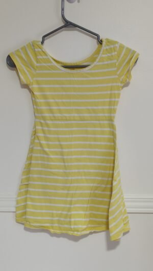robe lignée jaune