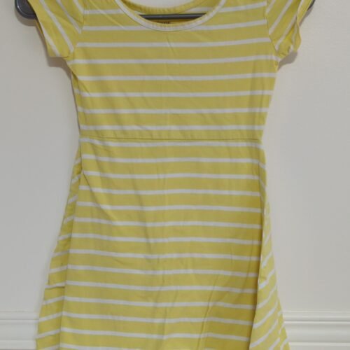robe lignée jaune